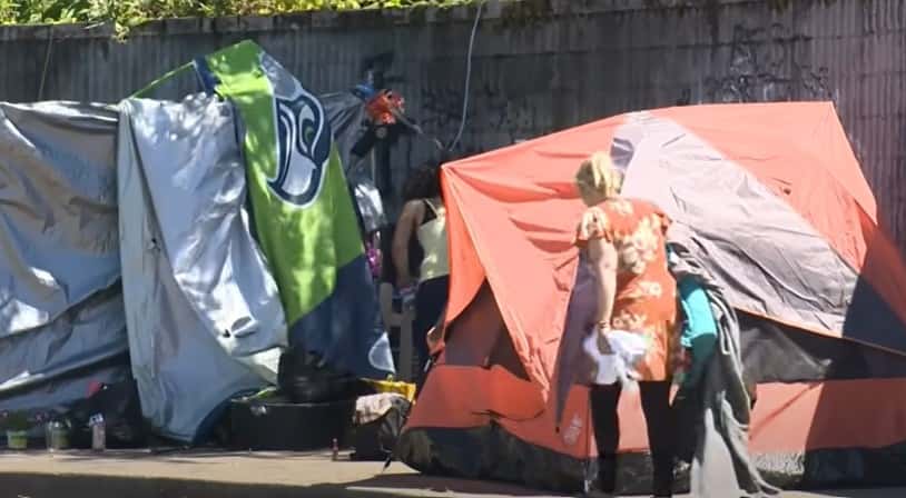 Homeless encampments across Portland are on the rise (Youtube/KGW8)