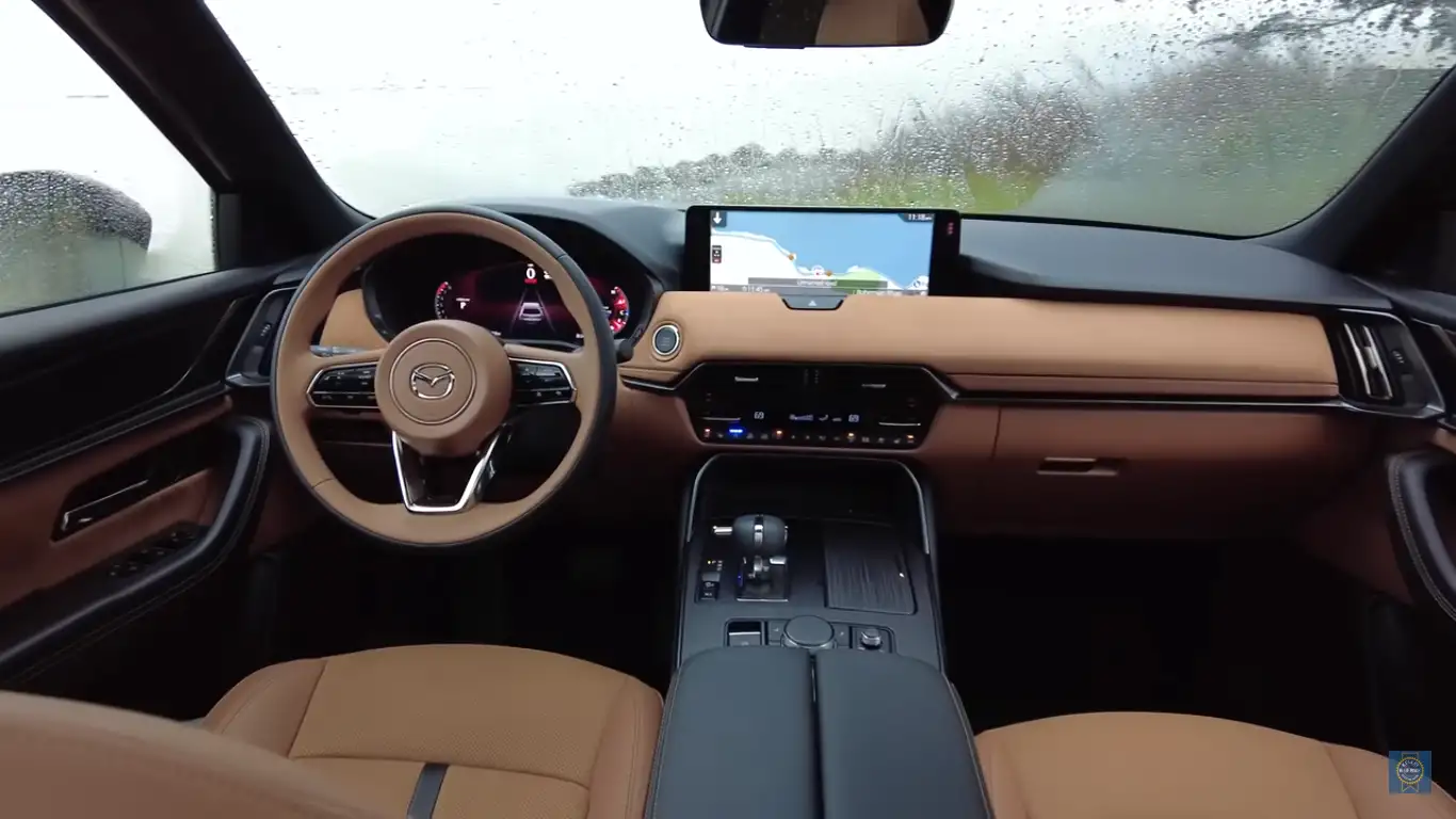 2024 Mazda CX-90 interior look  (Kelley Blue Book/ YouTube)