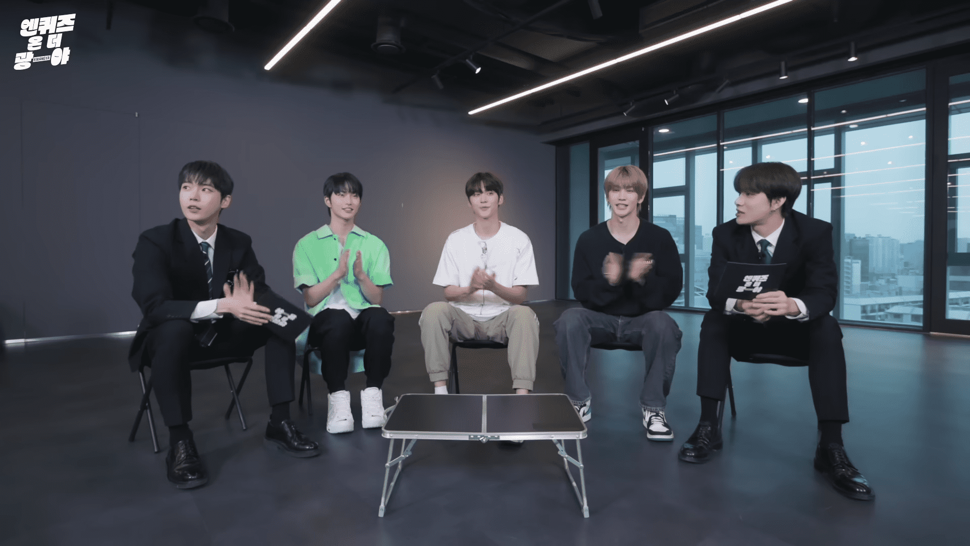 Doyoung, Seunghan, Eunseok, Shohei and Jungwoo on 'The NCT Show' (NCT/YouTube)