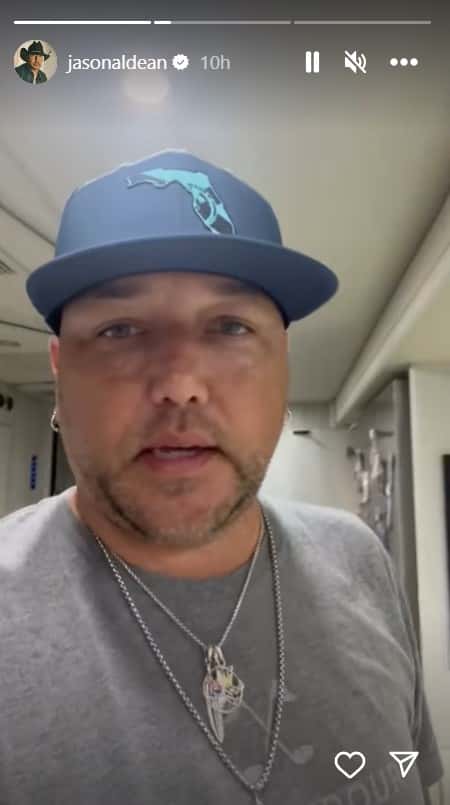 Jason Aldean did an Instagram live (Instagram/@jasonaldean)
