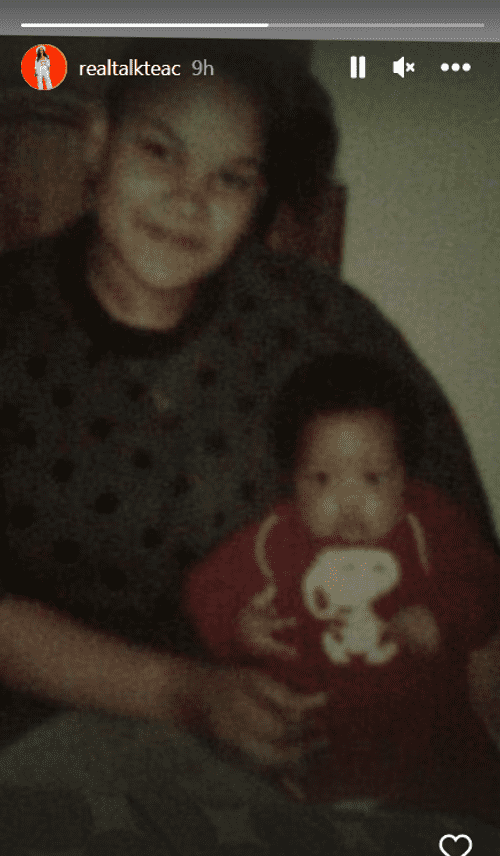 'Teen Mom' star Ashley Jones' mother Pastor Tea sharing photo of her dead son Deandre (Instagram/@realtalkteac)