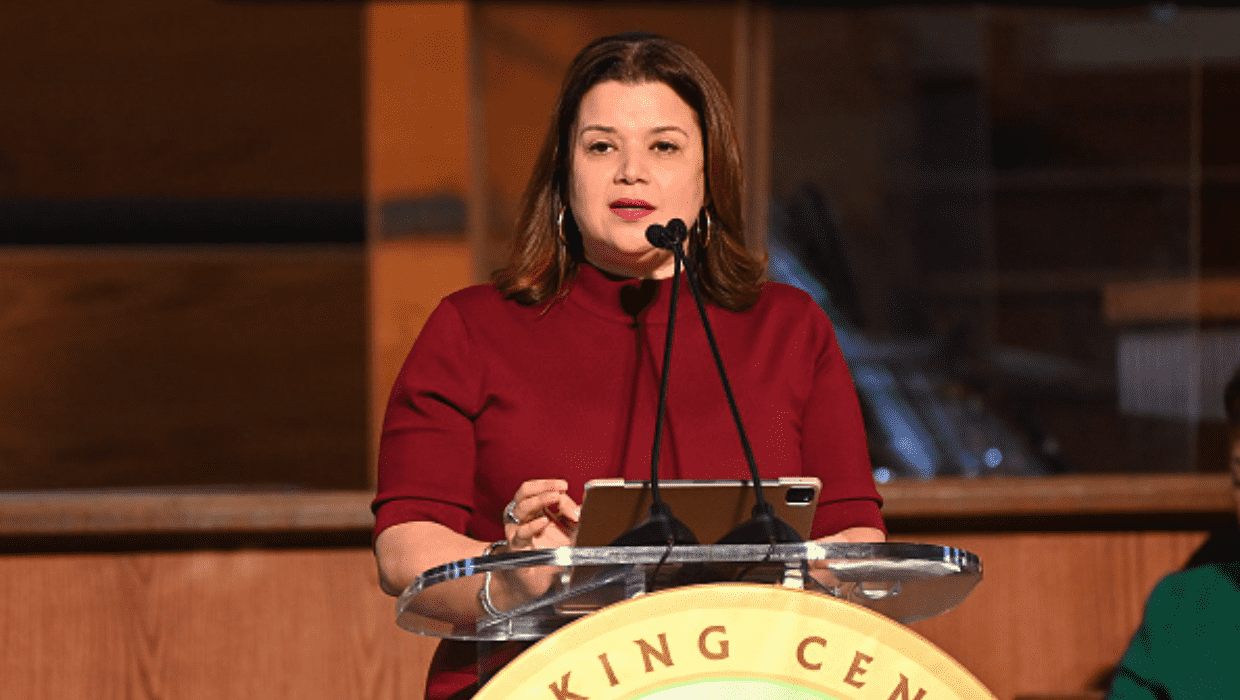 Ana Navarro faces the wrath of the Internet after siding with POTUS amidst controversy  (Photo by Paras Griffin/Getty Images)