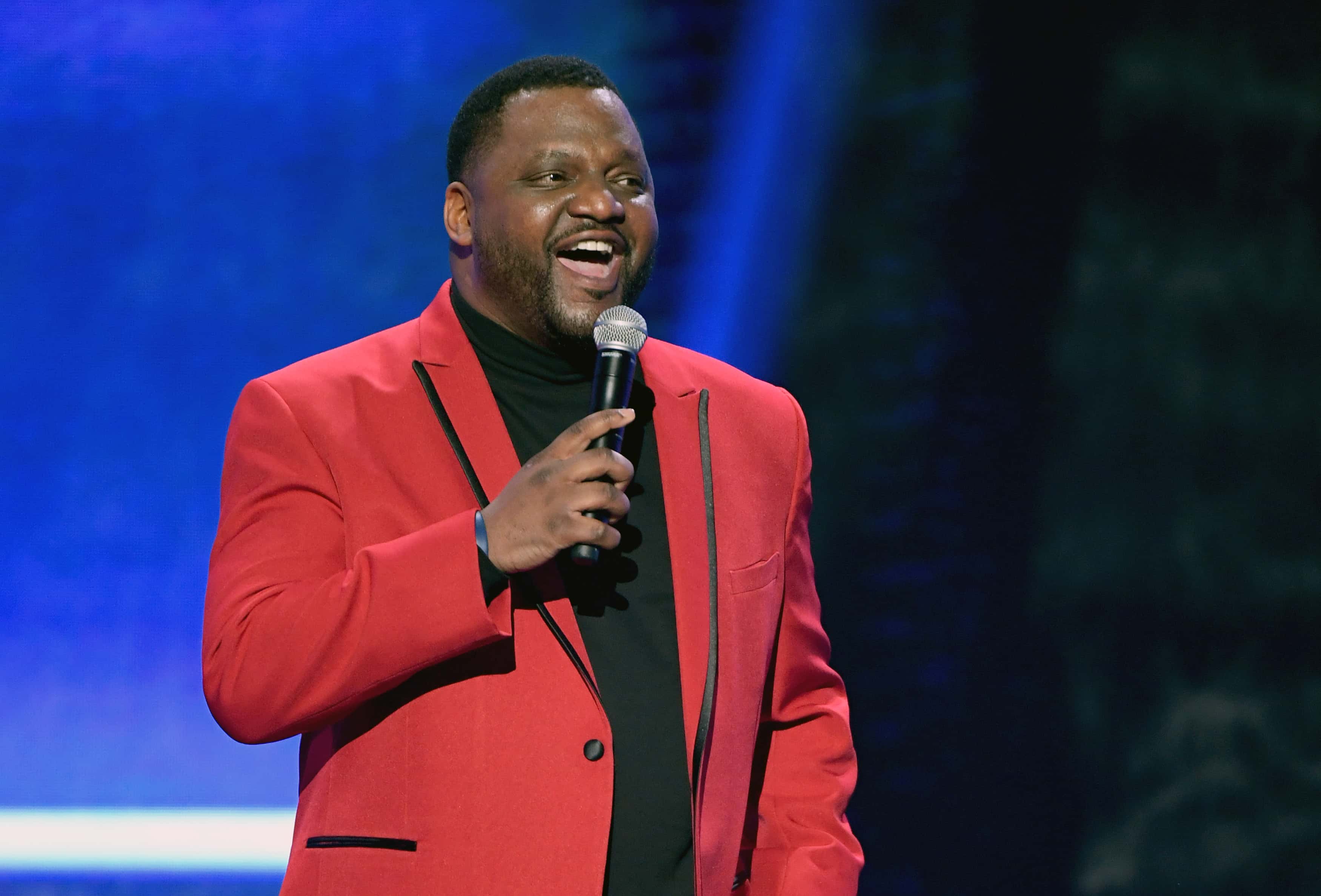 Actor/comedian Aries Spears co-hosts the 2020 Adult Video News Awards at The Joint inside the Hard Rock Hotel & Casino on January 25, 2020 in Las Vegas, Nevada. (Photo by Ethan Miller/Getty Images)