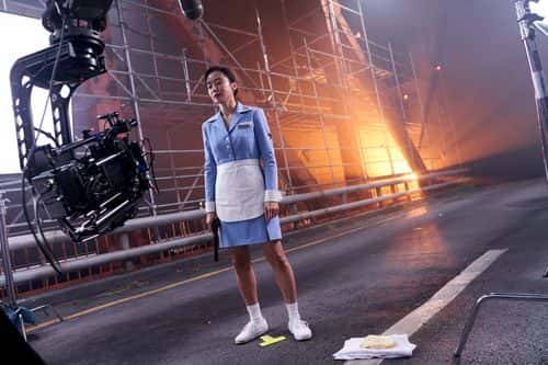 Jeon Do-Yeon in a behind-the-scene image from 'Kill Boksoon' (Netflix)