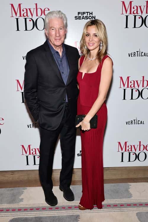 Richard Gere and Alejandra Silva attend a special screening of
