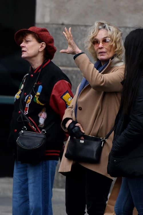 Susan Sarandon and Jessica Lange spotted in NYC. (Backgrid)