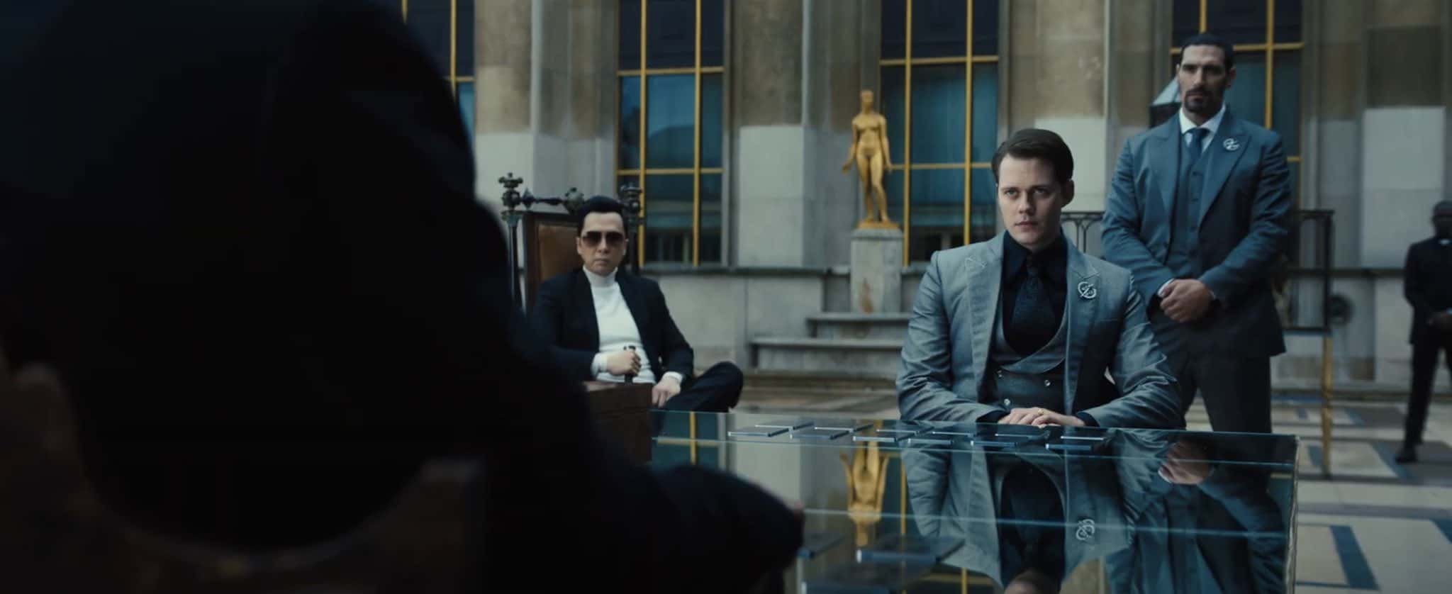 Donnie Yen and Bill Skasrgard in 'John Wick 4' (Lionsgate)