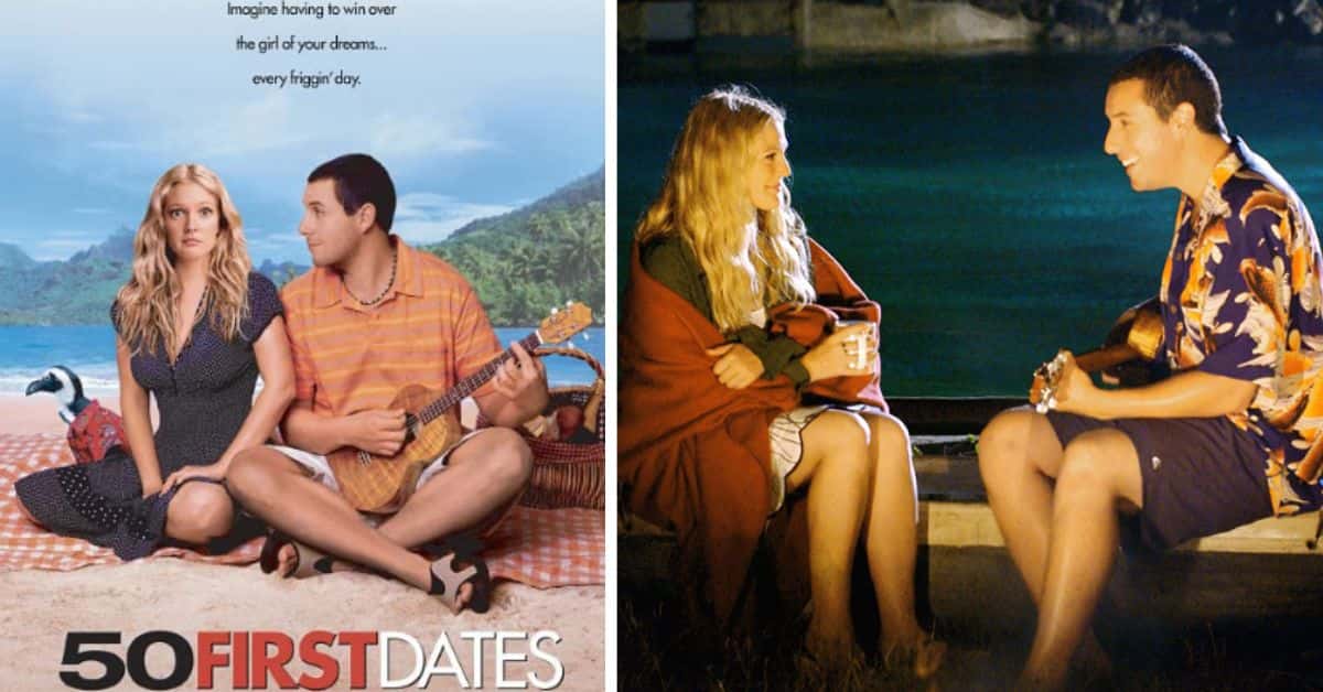 Drew Barrymore and Adam Sandler in '50 First Dates' (IMDb)