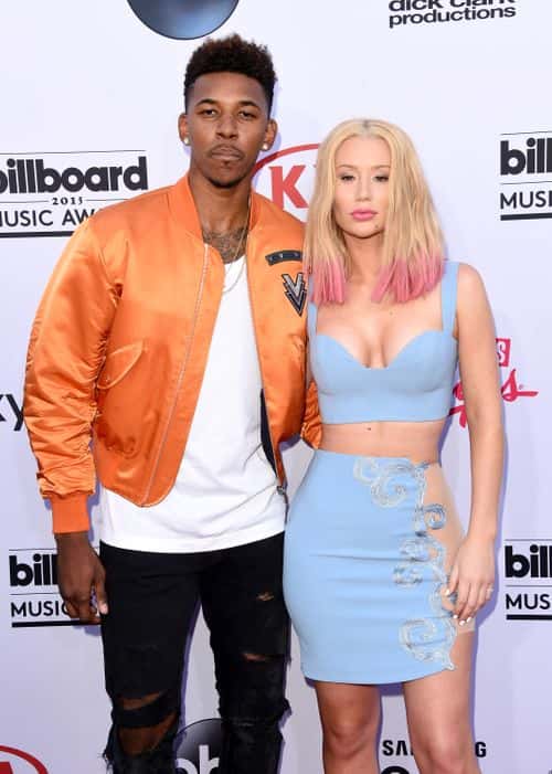Athlete Nick Young and musician Iggy Azalea attend the 2015 Billboard Music Awards at MGM Grand Garden Arena on May 17, 2015 in Las Vegas, Nevada.