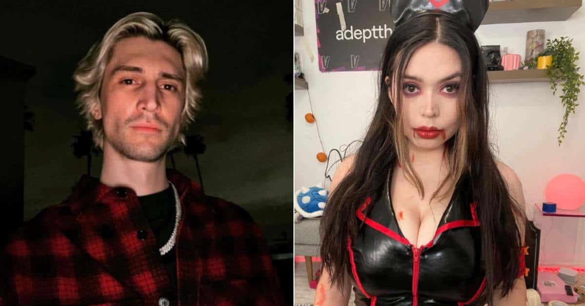 xQc. a Twitch streamer seeks peace because of ongoing relationship drama with his ex, Adept (xqcow1/ adeptthebest/ Instagram)