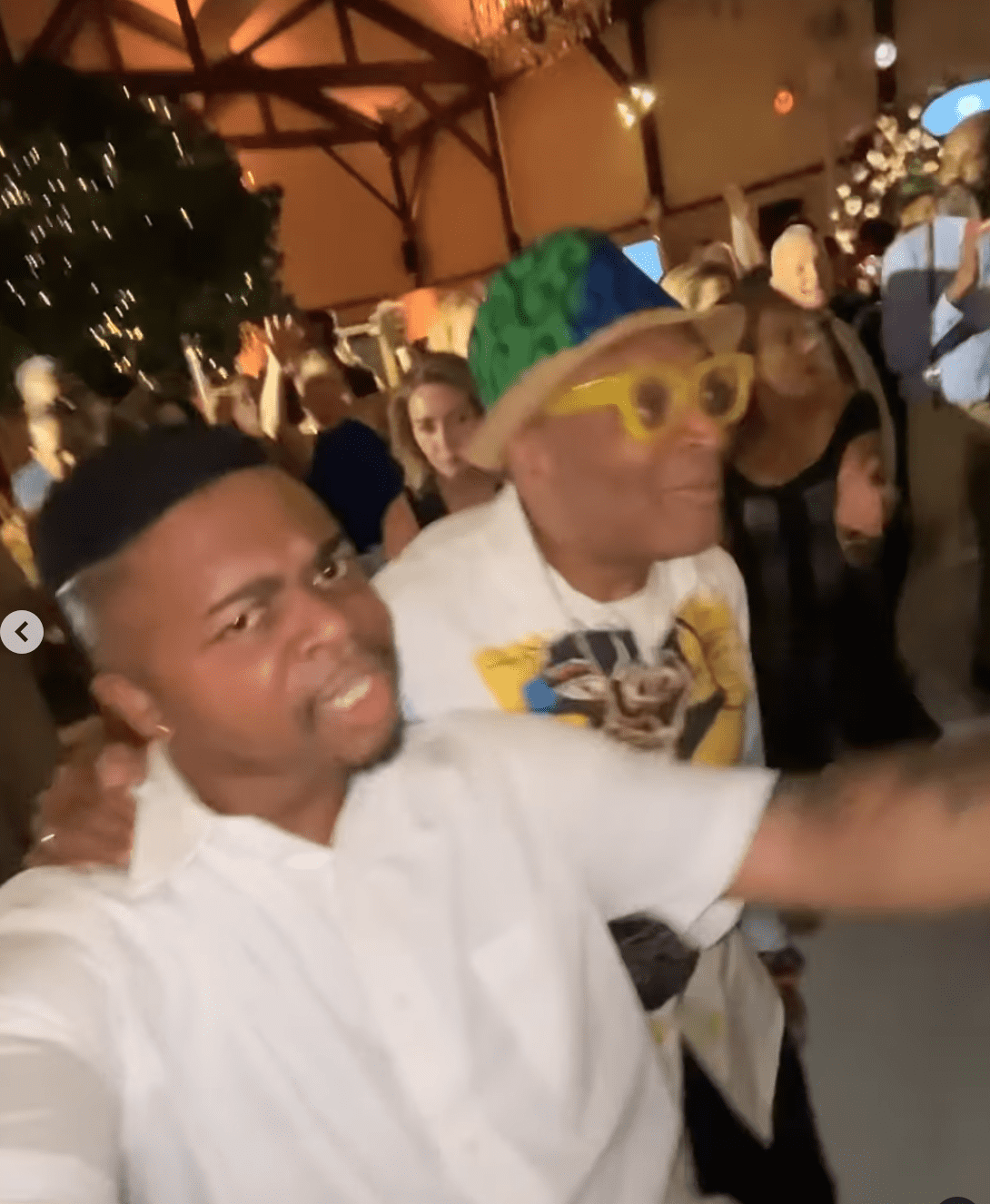 Jeremiah also danced with Spike Lee on the dance floor at Robin Roberts' wedding (@jeremiahcraft_/Instagram)