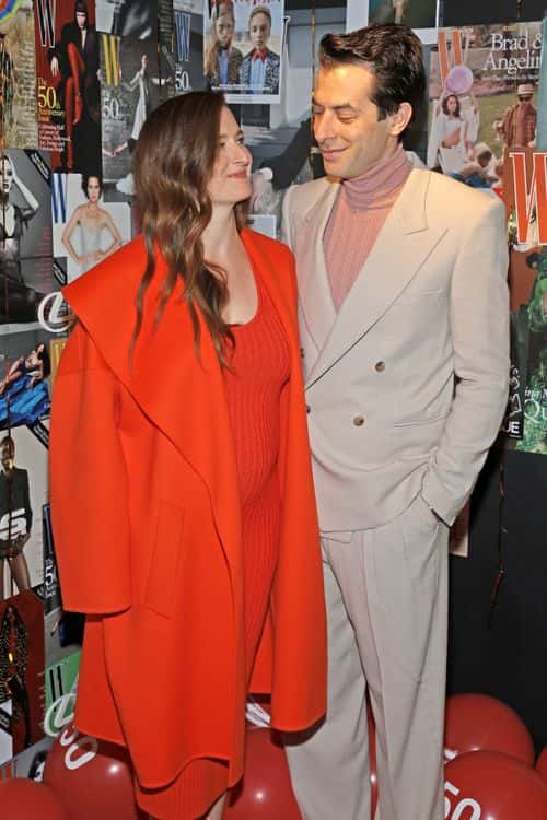 Grace Gummer and Mark Ronson attend W Magazine 50th Anniversary presented By Lexus at Shun Lee on October 12, 2022 in New York City.