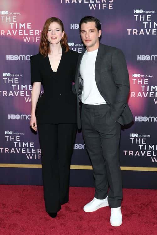 Rose Leslie and Kit Harington attend HBO's