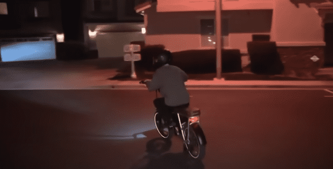 Johnny Ehrman was shattered after her e-bike was stolen in March (Screenshot from Fox 11 Los Angeles/YouTube)