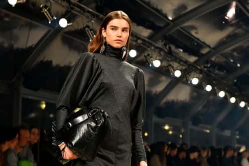 (EDITORIAL USE ONLY) Meghan Roche walks the runway during the Isabel Marant show as part of the Paris Fashion Week Womenswear Fall/Winter 2020/2021 on February 27, 2020 in Paris, France.