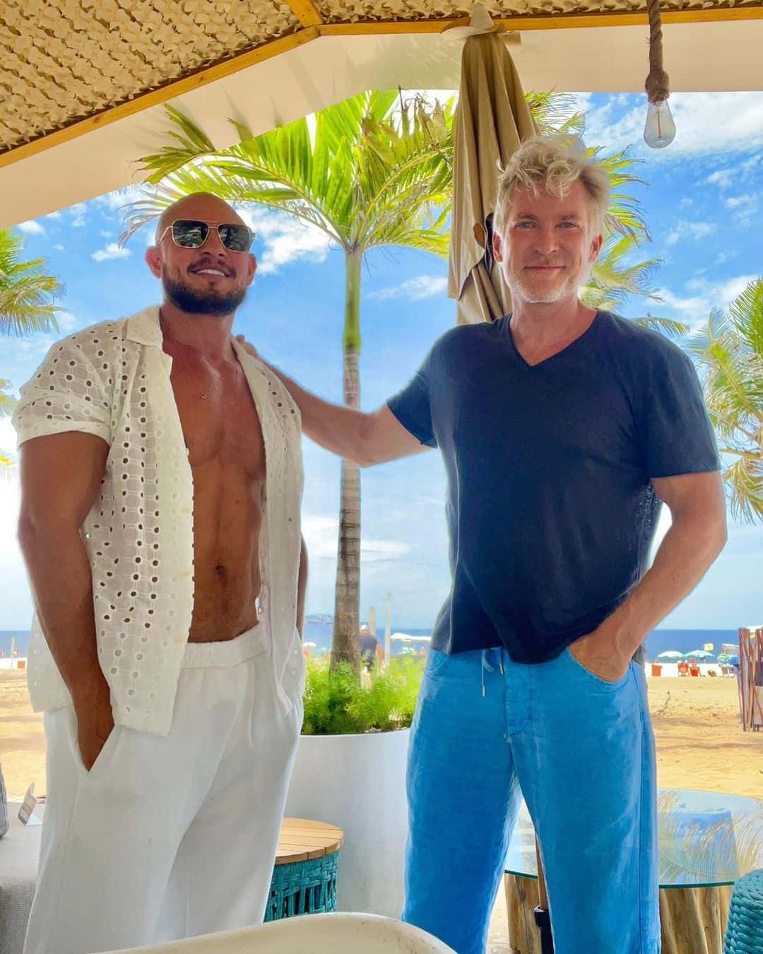 Sam Champion and his husband Rubem are avid globetrotters (@samchampion/Instagram)