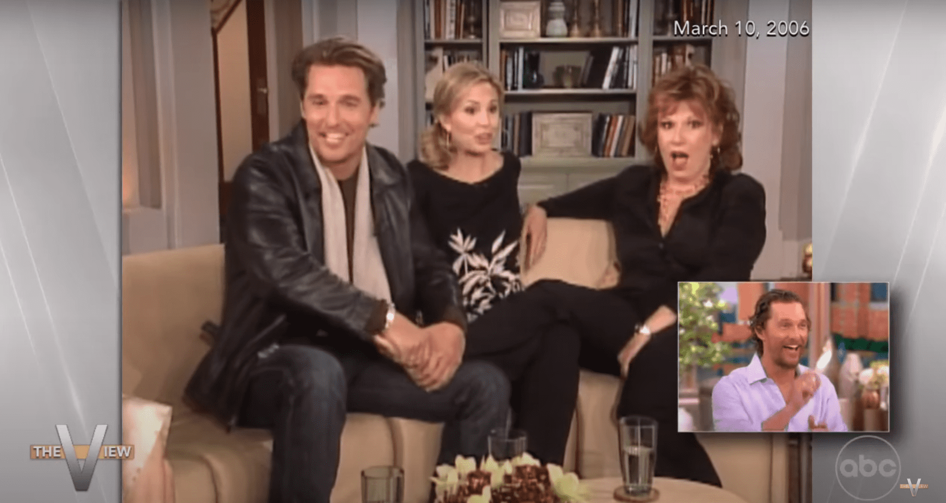 Joy Behar and Mathew McConaughey relive a moment from 2006 (YouTube/The View)