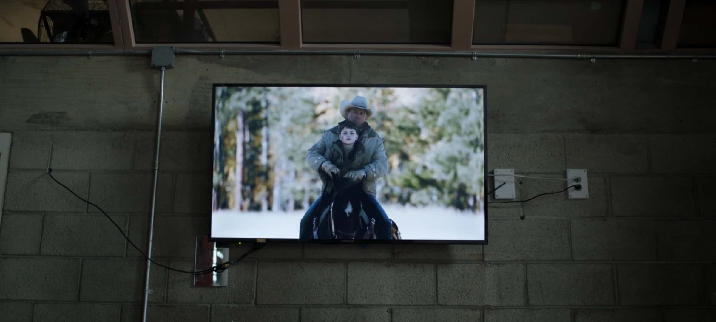 Screenshot of 'Yellowstone' sequence from 'Barry' (HBO)