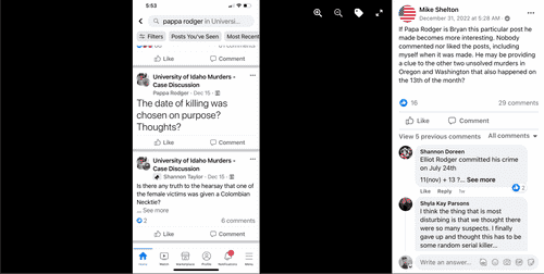 (Facebook/University of Idaho Murders - Case Discussion)