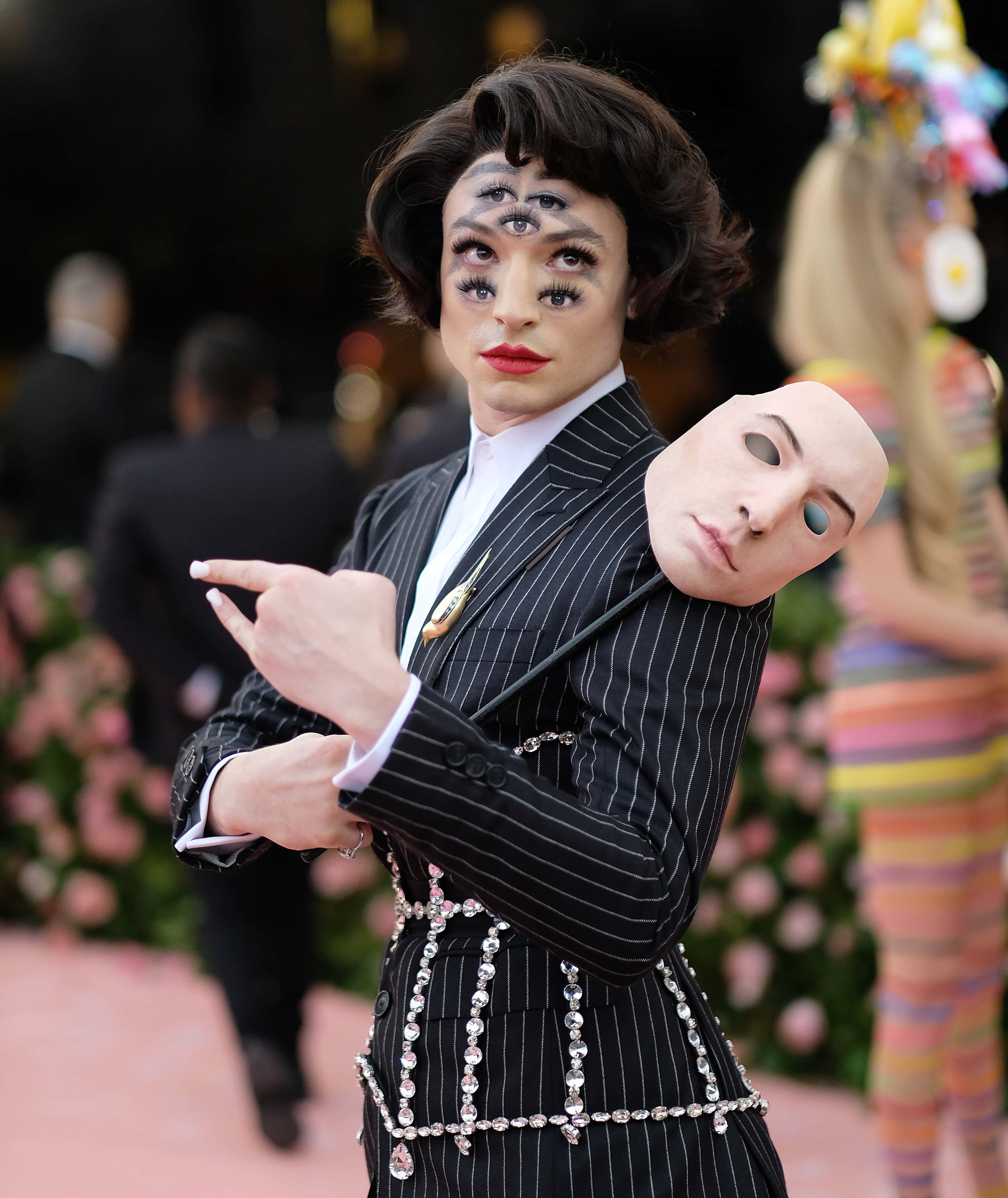 Ezra Miller attends The 2019 Met Gala Celebrating Camp: Notes on Fashion at Metropolitan Museum of Art on May 06, 2019 in New York City.