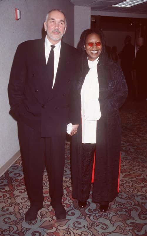4/17/99 Los Angeles, CA. Whoopi Goldberg with Frank Langella at the 10th Annual GLAAD Media Awards Gala. Photo by Brenda Chase/Online USA, Inc.