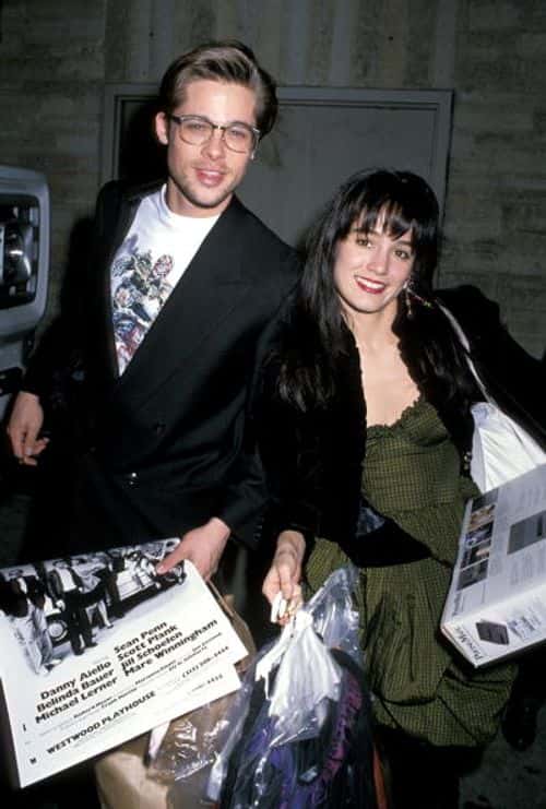 Brad Pitt and Jill Schoelen (Photo by Jim Smeal/Ron Galella Collection via Getty Images)