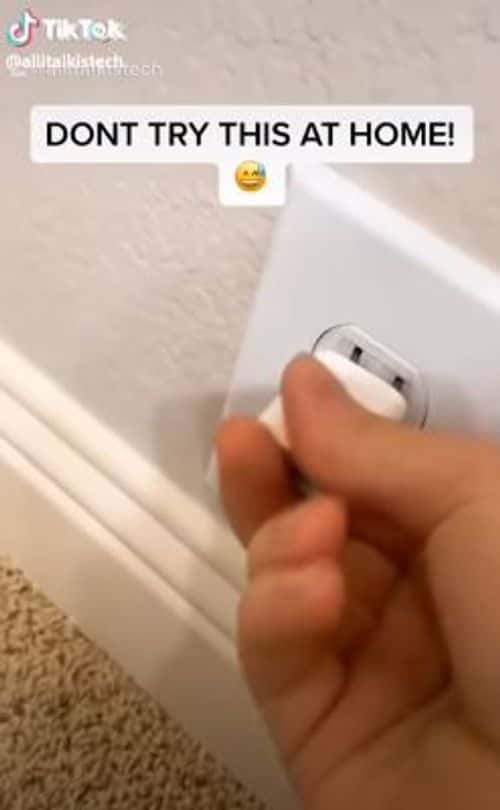 One of the TikTok users attempting the challenge ( TikTok/ All I Talk Is Tech)