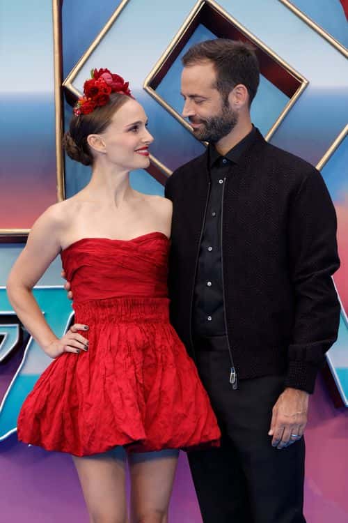 Natalie Portman and Benjamin Millepied attend the UK Gala screening of 