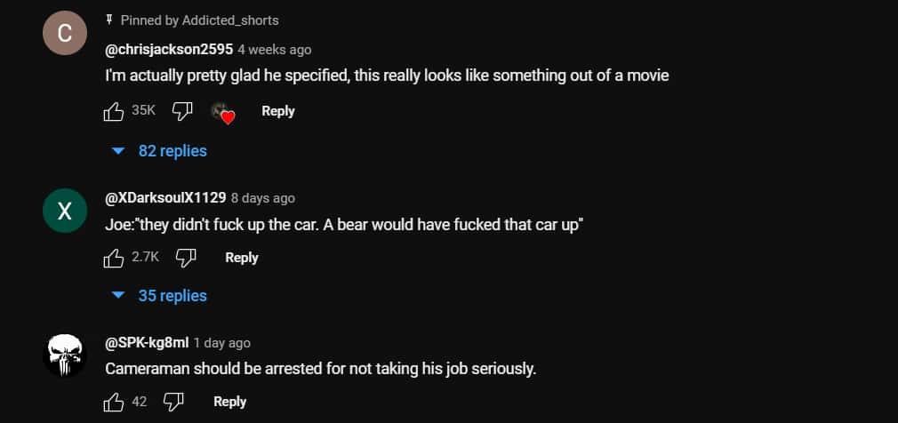 Several users were themselves taken aback by the stunt the robbers pulled off (addicted_shorts/YouTube)