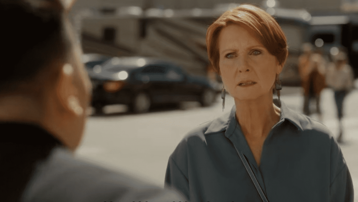 A still from 'And Just Like That' starring Cynthia Nixon as Miranda (HBO)