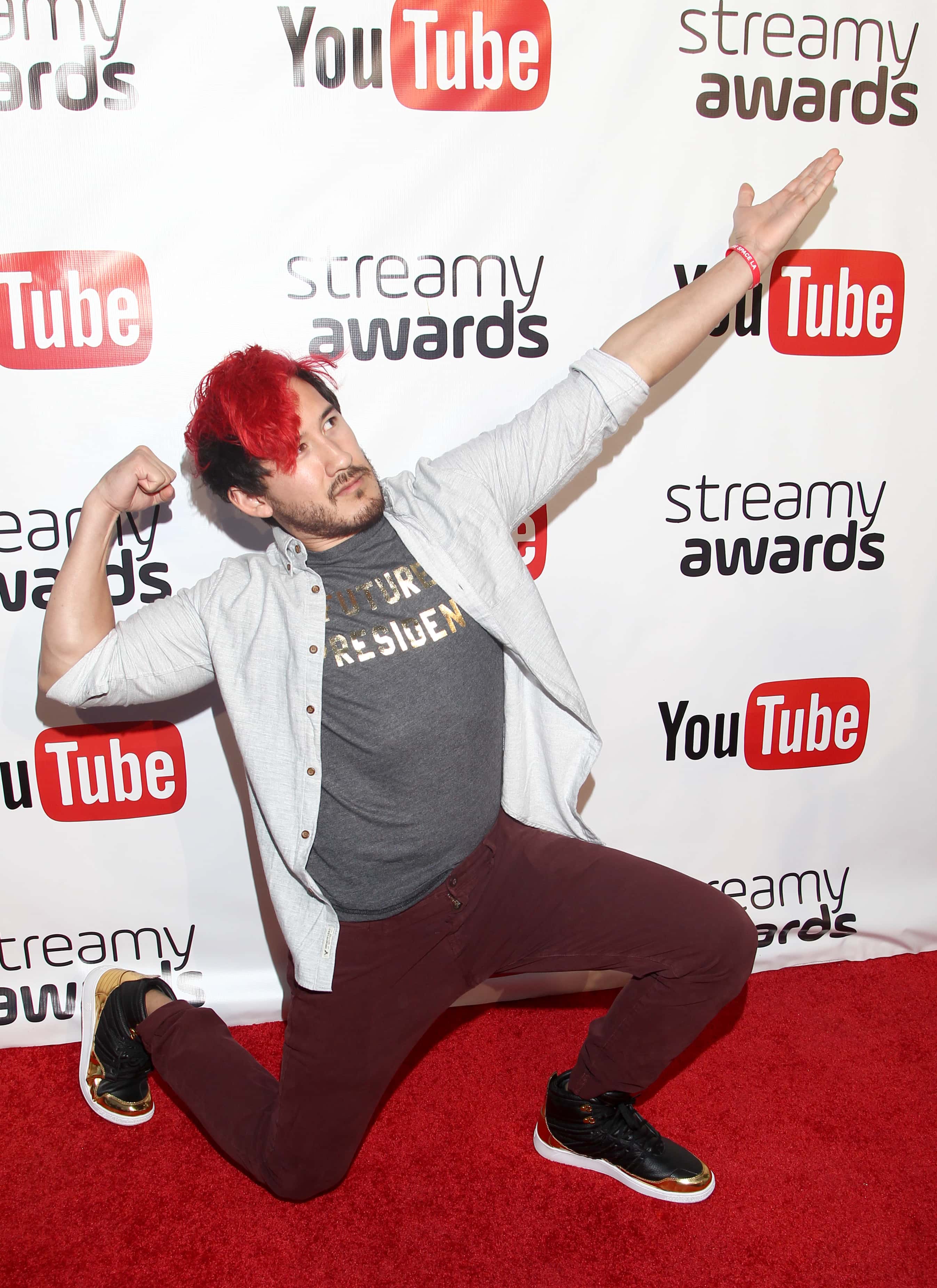 Nominee Markiplier attends the official Streamy Awards nominee reception at YouTube Space LA on October 1, 2016 in Los Angeles, California.