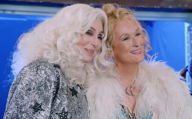 Cher with Meryl Streep in 'Mamma Mia: Here We Go Again!' (Universal Pictures)