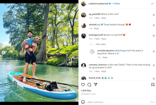 'Love is Blind: After the Altar' star Cole Barnett with Karlee Gracia's pet Bowie (Insatgram/@colebrennanbarnett)