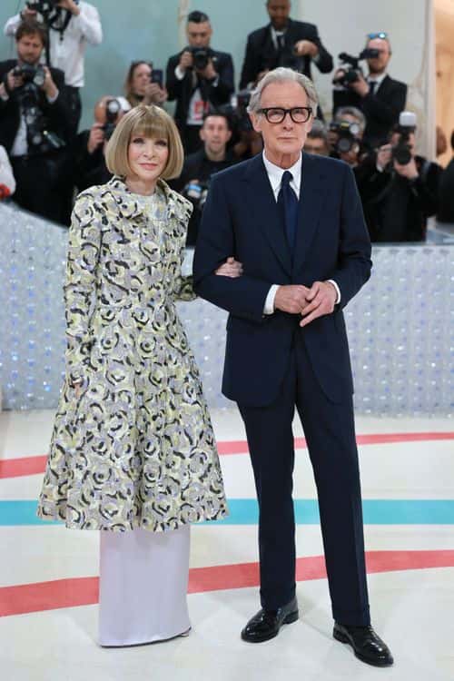 (L-R) Anna Wintour and Bill Nighy attend The 2023 Met Gala Celebrating 
