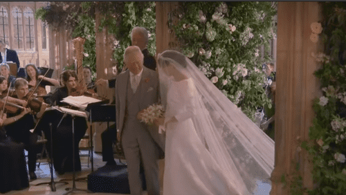 King Charless III and Meghan Markle in 'Harry & Meghan' (Netflix)