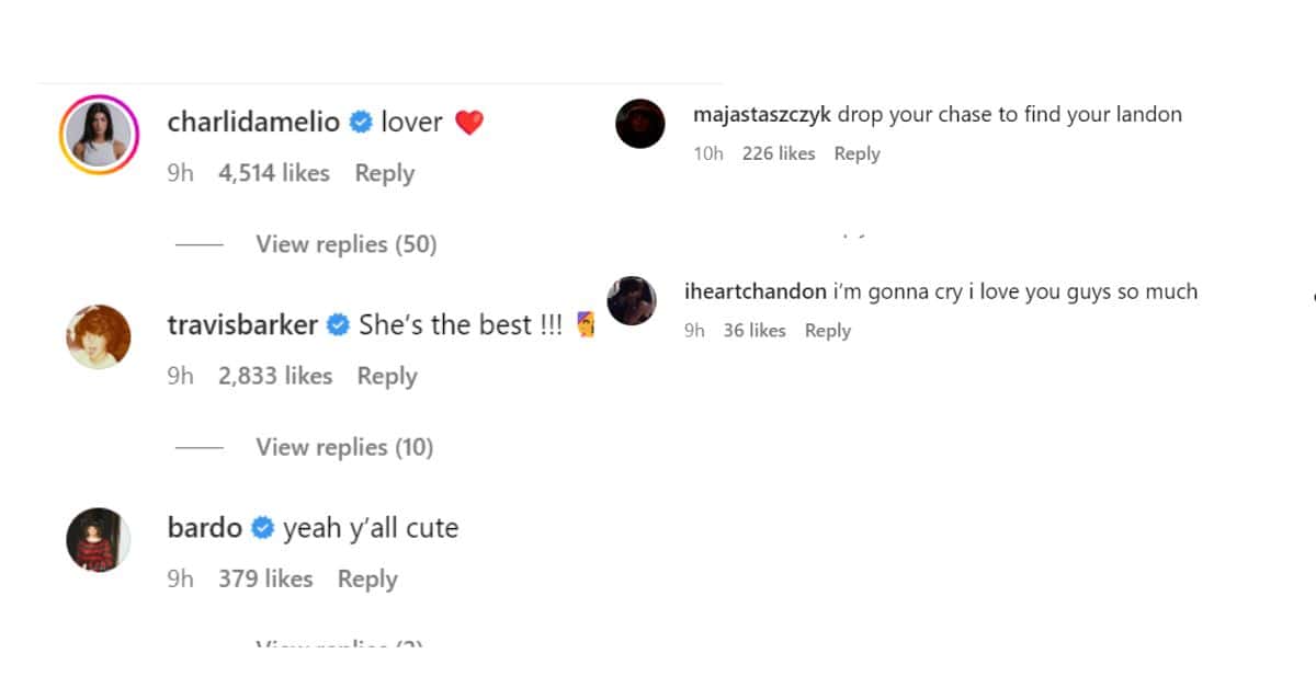 Here's what the Instagram users have to say.(@landonasherbarker/Instagram)