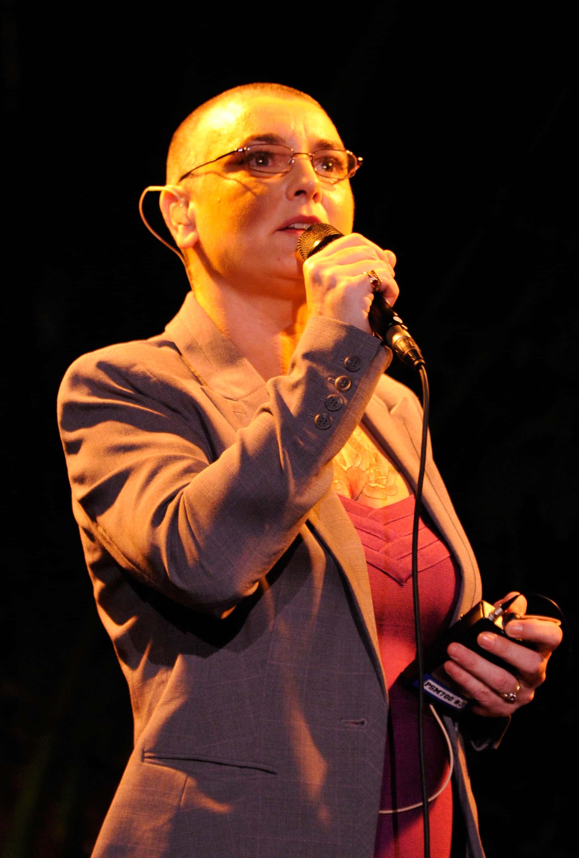Singer Sinead O'Connor performs at the The 2011 amfAR Inspiration Gala held at the Chateau Marmont on October 27, 2011, in Los Angeles, California. (Photo by John Sciulli/Getty Images for Reca Group)