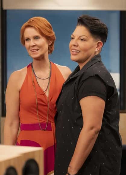 Cynthia Nixon and Sara Ramirez in AJLT (IMDb/HBO Max)