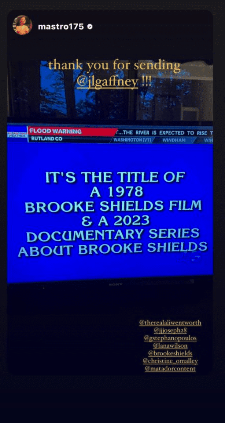 Ali and George served as executive producers on 'Pretty Baby' (@therealaliwentworth/Instagram)