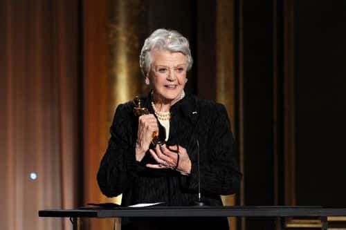 Honoree Angela Lansbury accepts honorary award onstage during the Academy of Motion Picture Arts and Sciences' Governors Awards at The Ray Dolby Ballroom at Hollywood & Highland Center on November 16, 2013 in Hollywood, California.