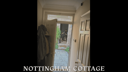 Meghan Markle dancing as recorded by Prince Harry in 'Harry & Meghan' (Netflix)