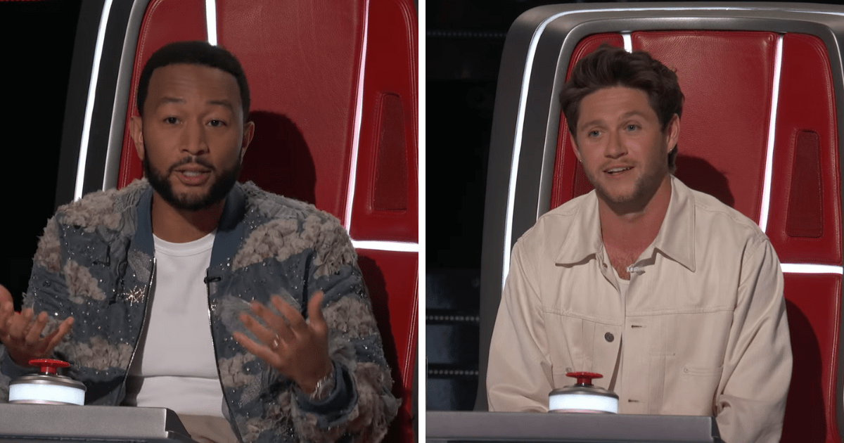 'The Voice' Season 24 judges Niall Horan and John Legend feud over to win Ephraim Owens (NBC)