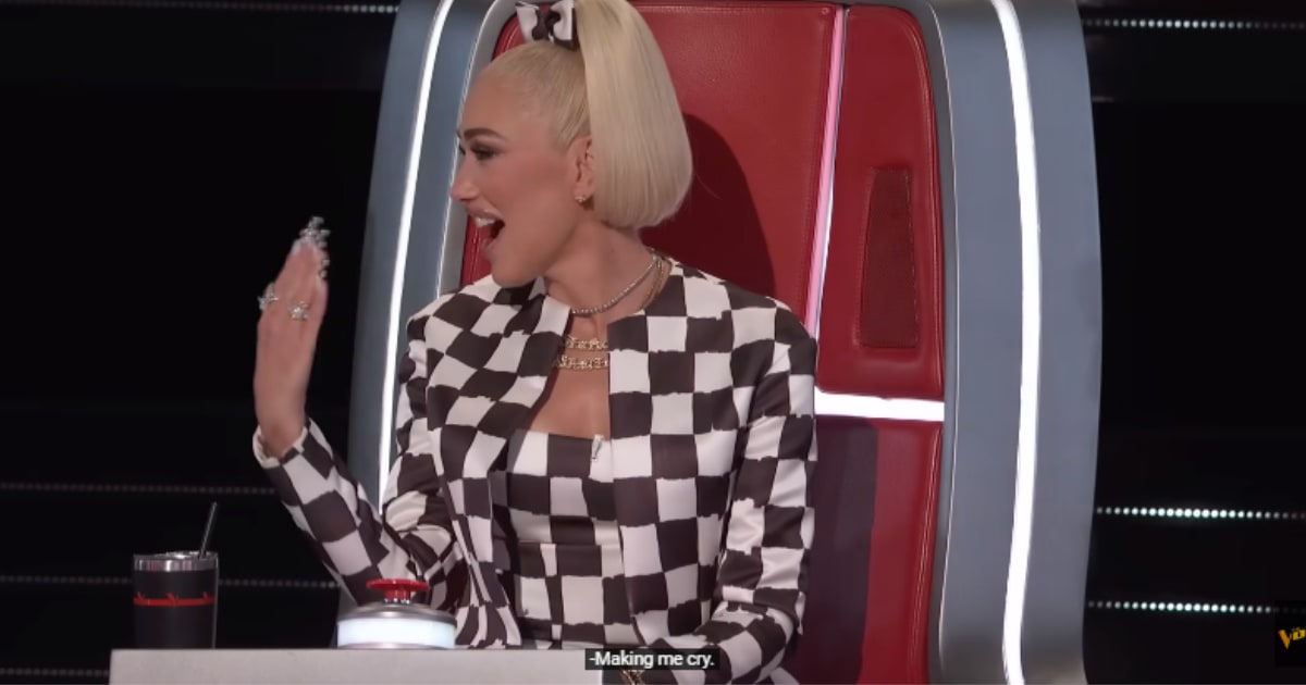 Gwen Stefani got emotional following Dylan Carter's Blind Audition on 'The Voice' Season 24 (YouTube/TheVoice)