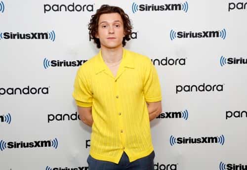 Actor Tom Holland visits the SiriusXM Studios on February 17, 2022 in New York City.
