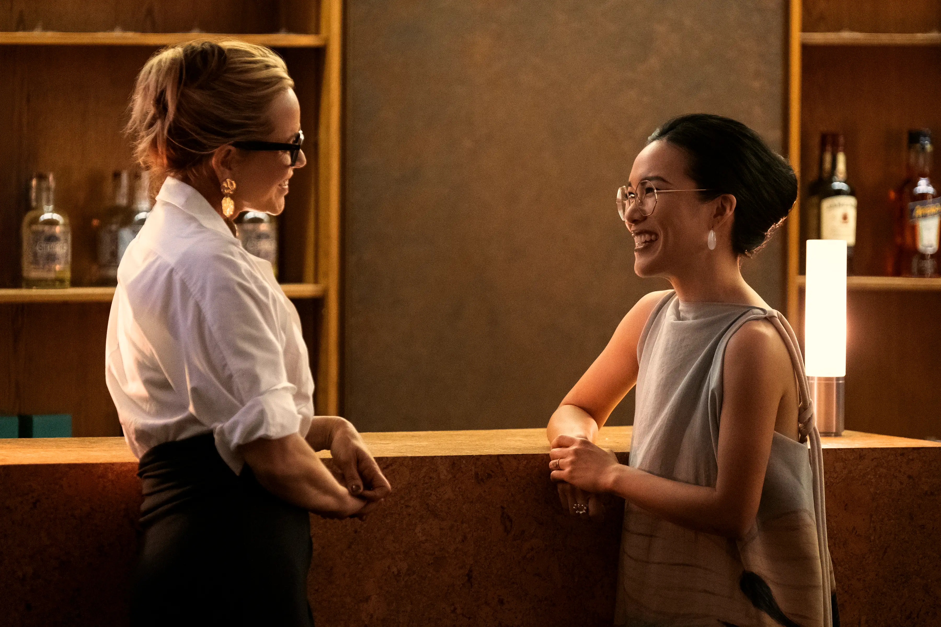 Maria Bello and Ali Wong in 'Beef' (Netflix)