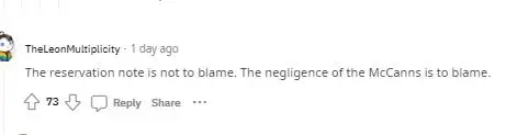 'The reservation is not to blame,' read a comment (Reddit/ TheLeonMutiplicity)