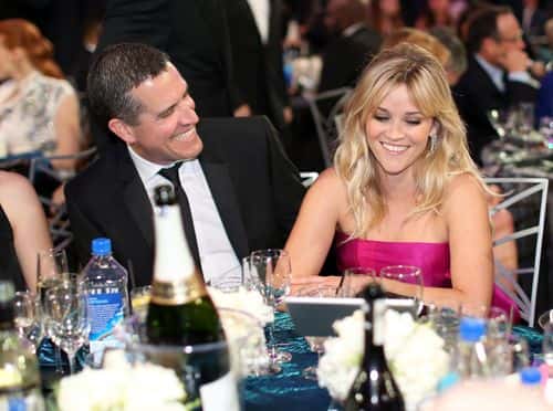 (EXCLUSIVE COVERAGE) Jim Toth (L) and actress Reese Witherspoon attend the 20th annual Critics' Choice Movie Awards at the Hollywood Palladium on January 15, 2015 in Los Angeles, California.