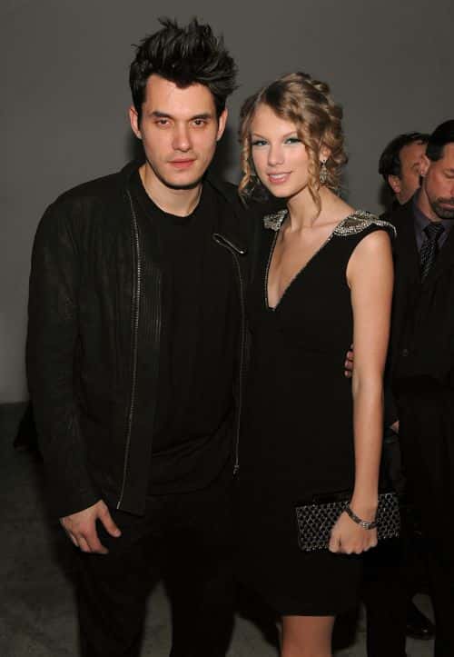 Musicians John Mayer (L) and Taylor Swift attend the launch of VEVO, the world's premiere destination for premium music video and entertainment at Skylight Studio on December 8, 2009 in New York City.