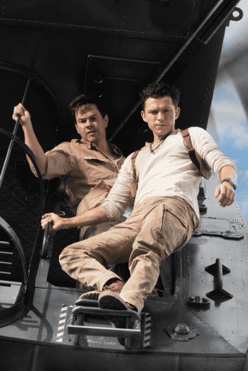 Tom Holland and Mark Wahlberg in a still from 'Uncharted' (IMDb)