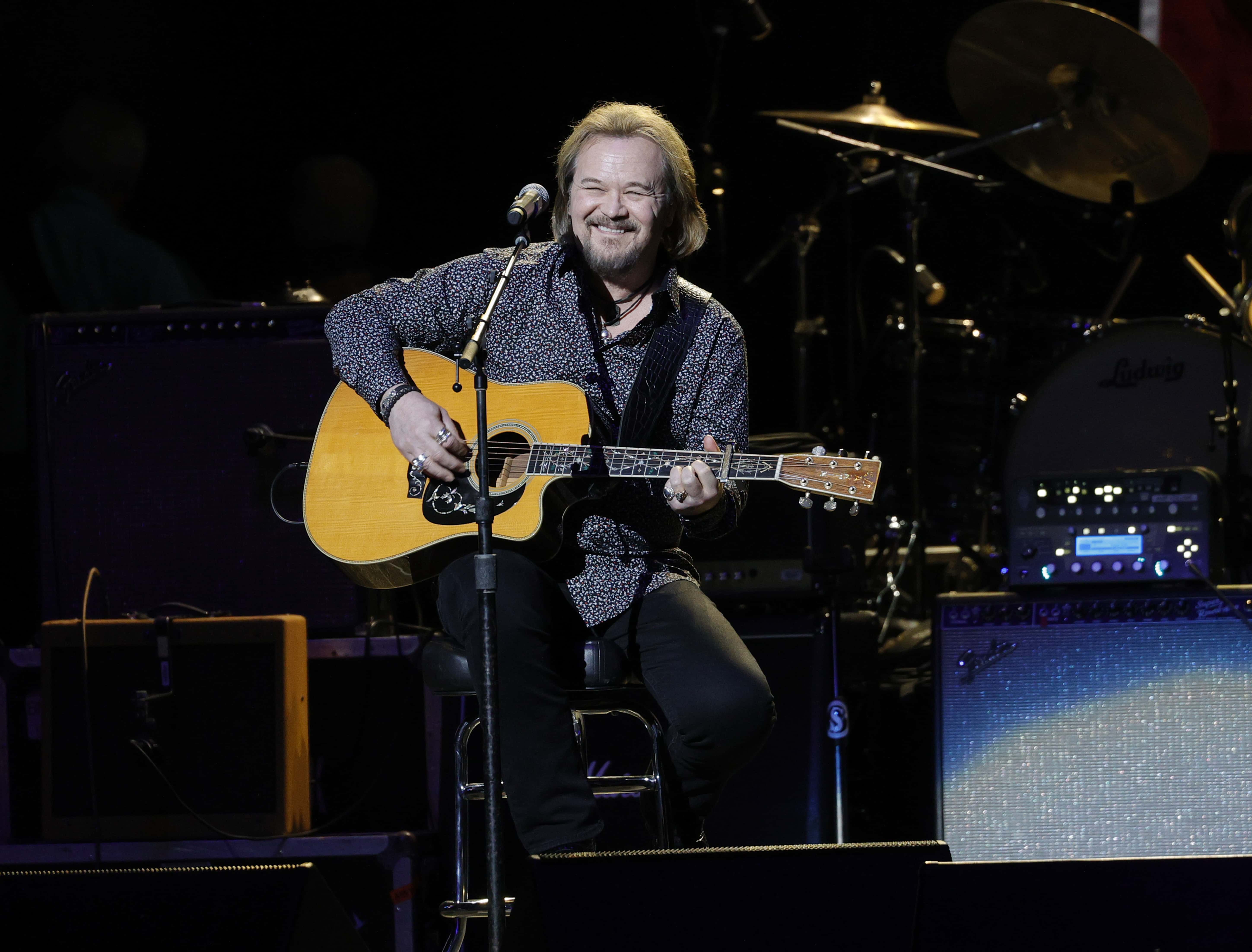 Travis Tritt performs during the Volunteer Jam: A Musical Salute To Charlie Daniels at Bridgestone Arena on August 18, 2021, in Nashville, Tennessee. (Photo by Jason Kempin/Getty Images)